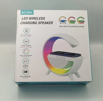 LED Wireless Charger Speaker – High-Quality Sound & Fast Charging in One Device